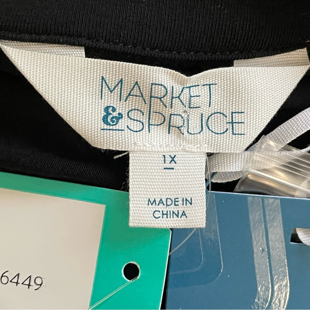 Market & Spruce | Lany Black Knit Shirt Dress New — image 7 of 8